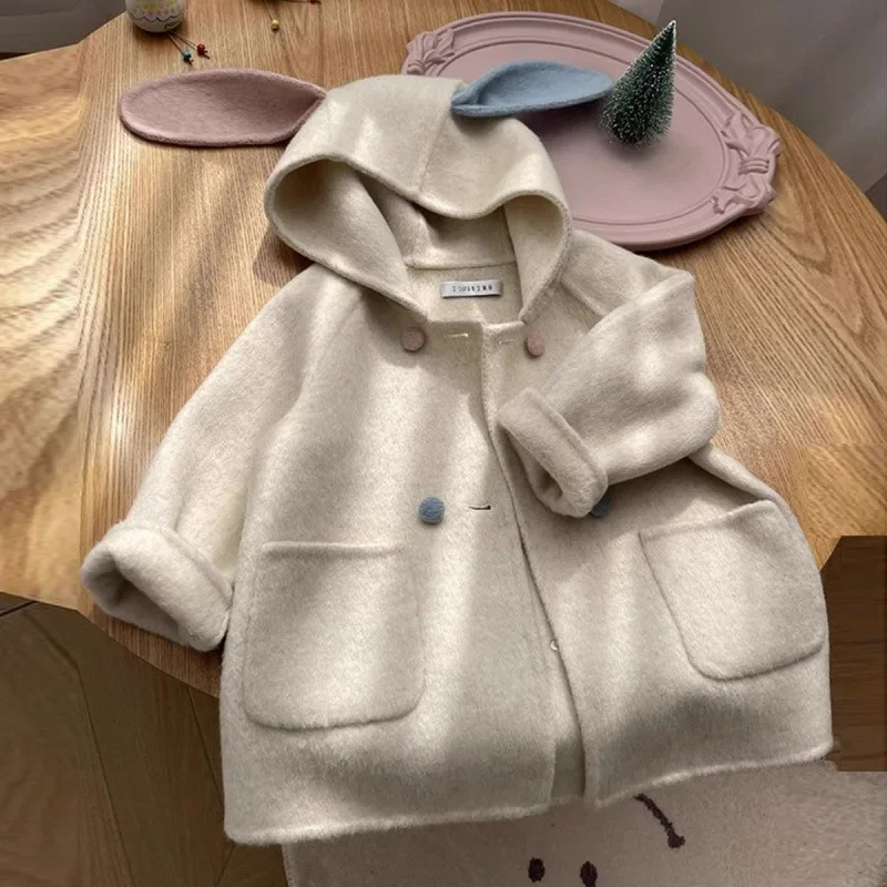 Winter Jacket Kids Girls Parkas Thick Warm Woolen Overcoat Coat For Girls Jacket Children Clothes Winter Jackets For Girls Coats