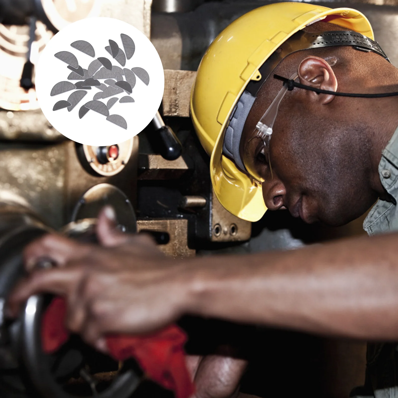 

80Pcs Woodruff Keys Half Moon Stainless Steel Semicircle Fasteners Mechanical Industry Shaft Pulley Hub Adjustment