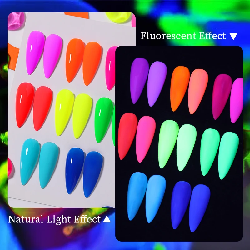 UR SUGAR-esmalte de Gel para uñas, Base de goma fluorescente de neón, Color de verano, barniz para manicura UV LED, 7ml