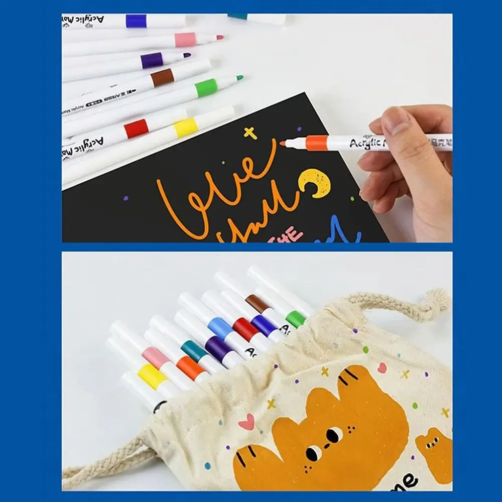 ชุดปากกาอะคริลิค 80 สี หัวแหลม ปากกาสีน้ำ สำหรับงานศิลปะ ปลอดสารพิษ ใช้ได้กับเด็ก ระบายสี วาดภาพ กราฟฟิตี