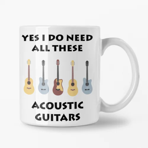 

Забавная Акустическая гитара, тематическая кружка, 11 цветов, кофейная кружка для гитариста