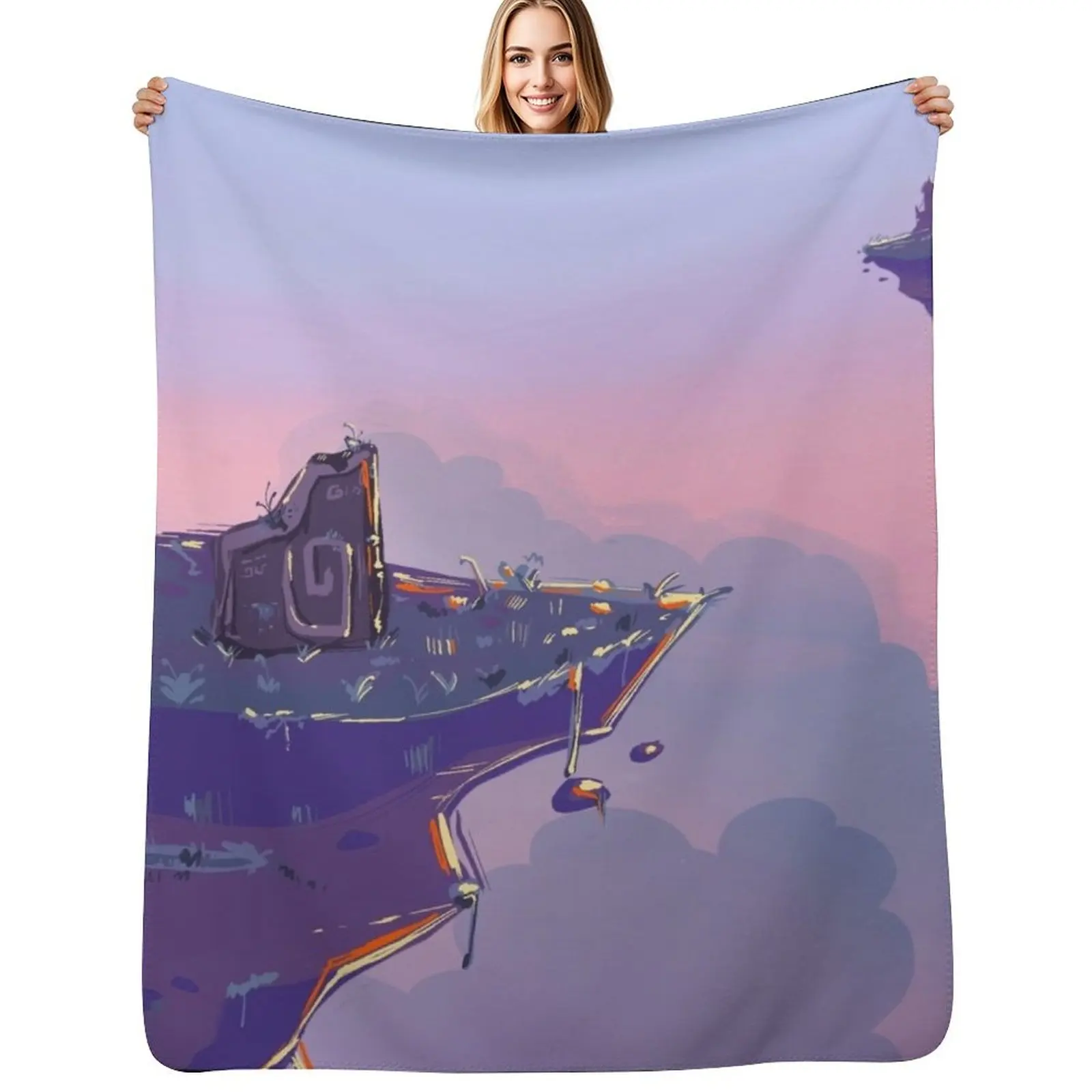 

Alarik the Elven Hero - Throw Blanket Reusable Durable Soft Blanket for All Seasons