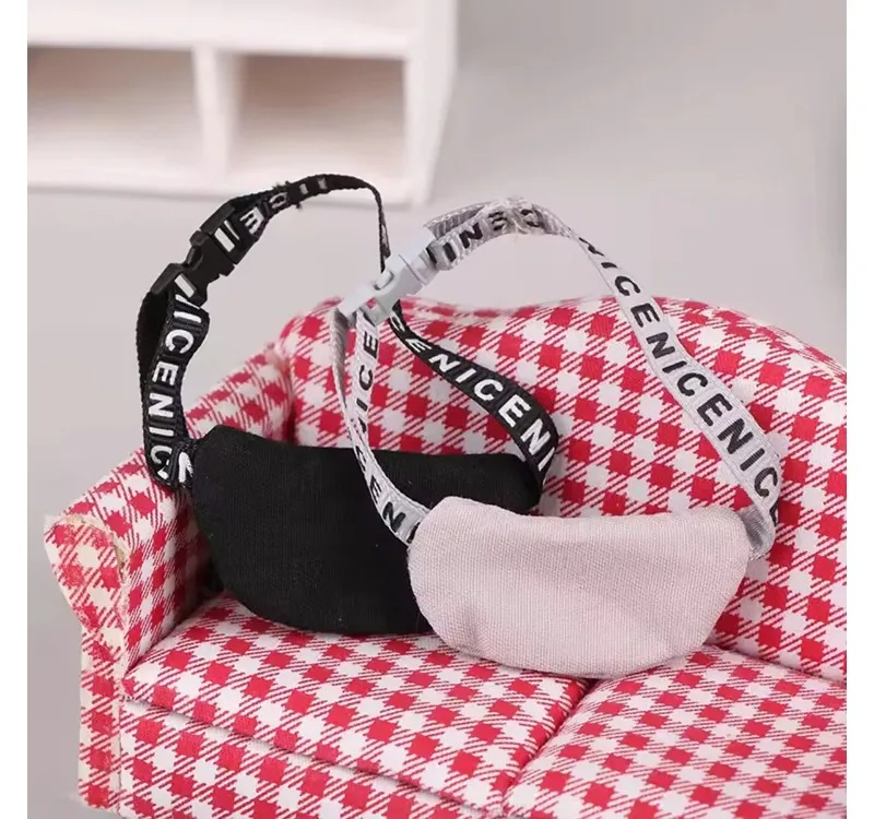 Labubu 인형 크로스 바디 백 DIY 장난감 허리 가방 귀여운 봉제 인형 액세서리 어린이 장난감 패션 액세서리