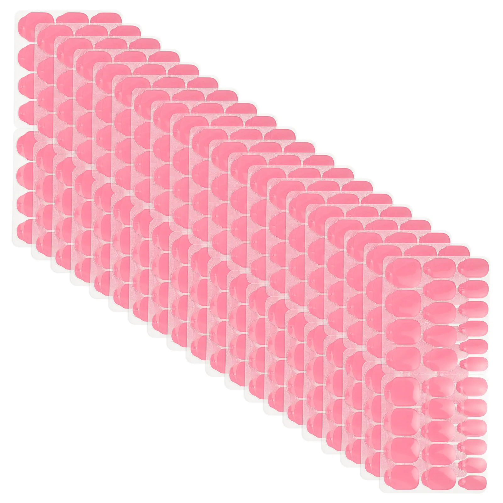 30Sheets Nail Stickers Ultra Thin Jelly Glue Tabs Long Nail Sticky Tabs Waterproof Breathable Press on Nails Removable Gel