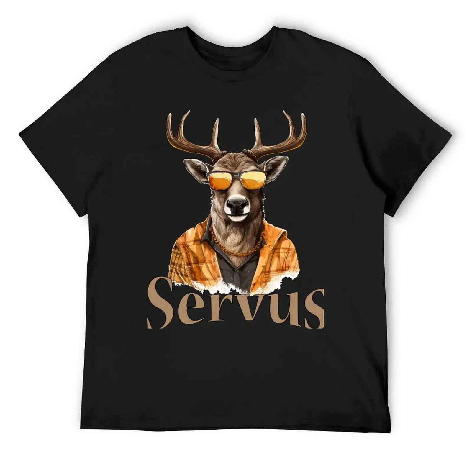 Hello deer with sunglasses Oktoberfest T-Shirt anime tshirt designer shirts shirts graphic summer clothes mens graphic t-shirts