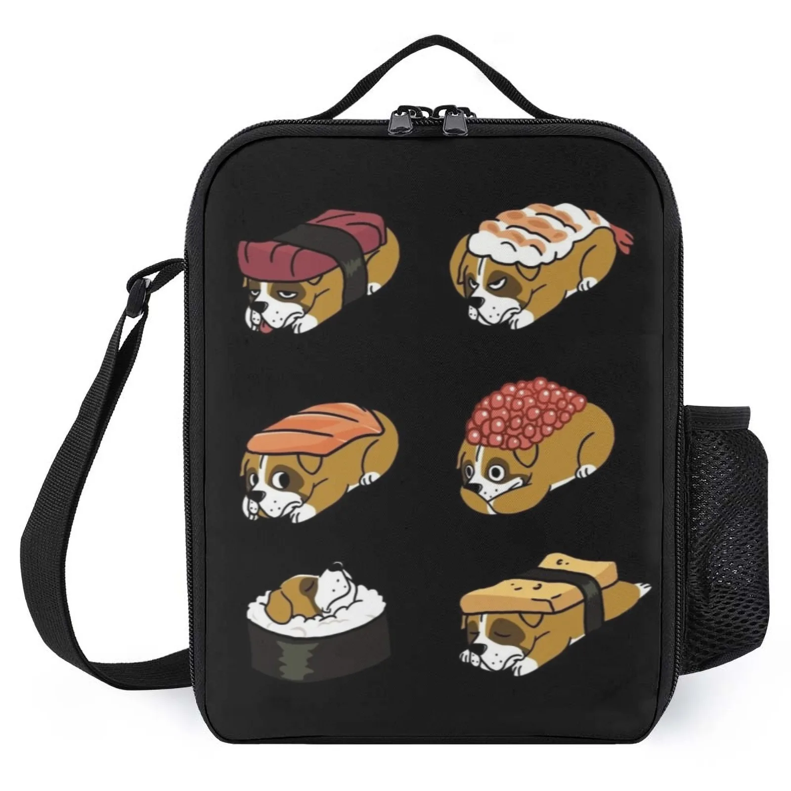 

Boxer Dog Sushi Bolsas Printed Custom Professions Lunch Box Thermal Lunch Bags Insulation Lunch Box Bag