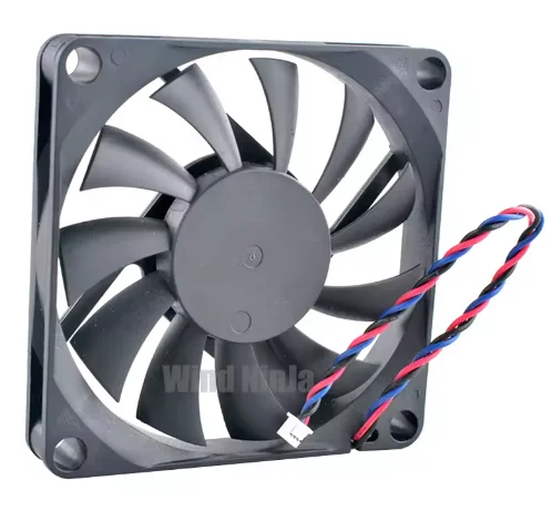 For Power Supply Chassis CPU - 7010BVM-M12 Ultra Thin 7cm 70mm Cooling Fan 70x70x10mm DC12V 0.28A 3-Pin Ball Bearing