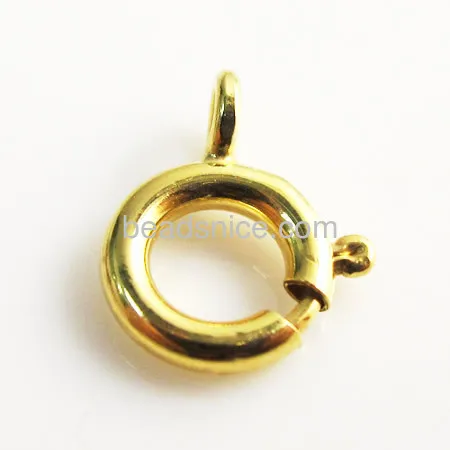 

Beadsnice Gold Filled Closed Jump Ring Link Necklace spring Ring Clasp