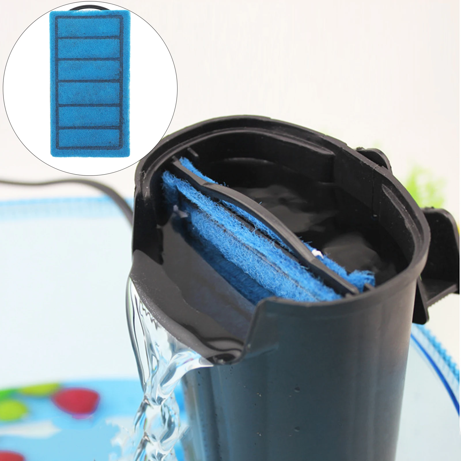 

3pcs Fish Tank Carbon Aquarium Sponge Internal External Filter Sponge Cover Pad Cotton Pad Aquarium Accessory Water Filter