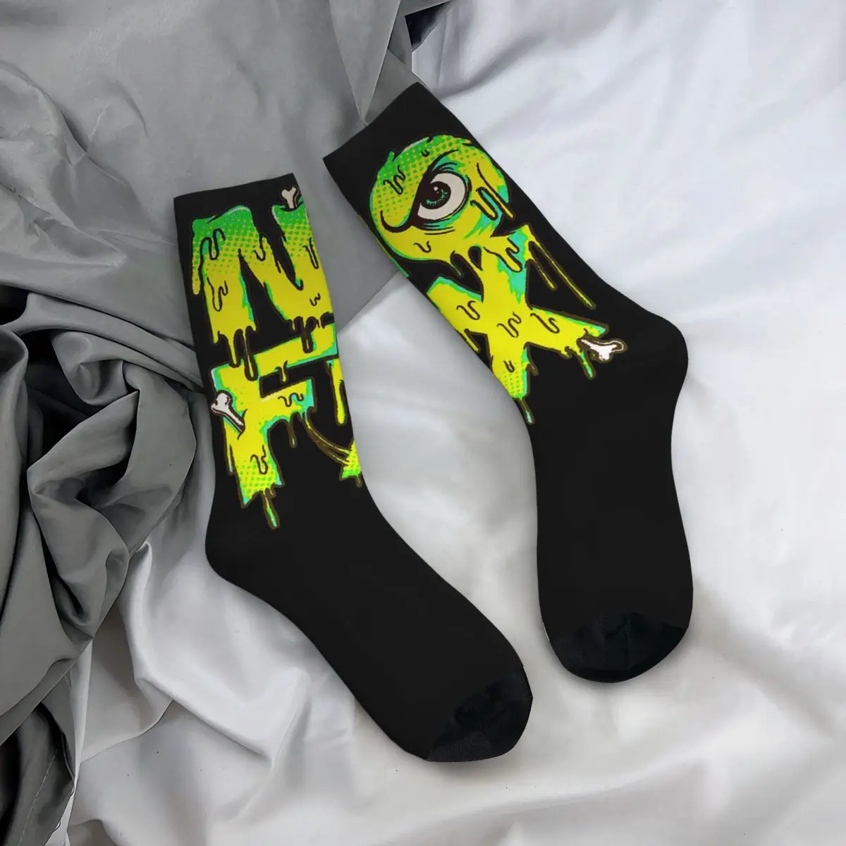 NOFX Punk Rock Accessories Crew Socks Cozy band Skateboard Crew Socks Super Soft for Women Men Gifts