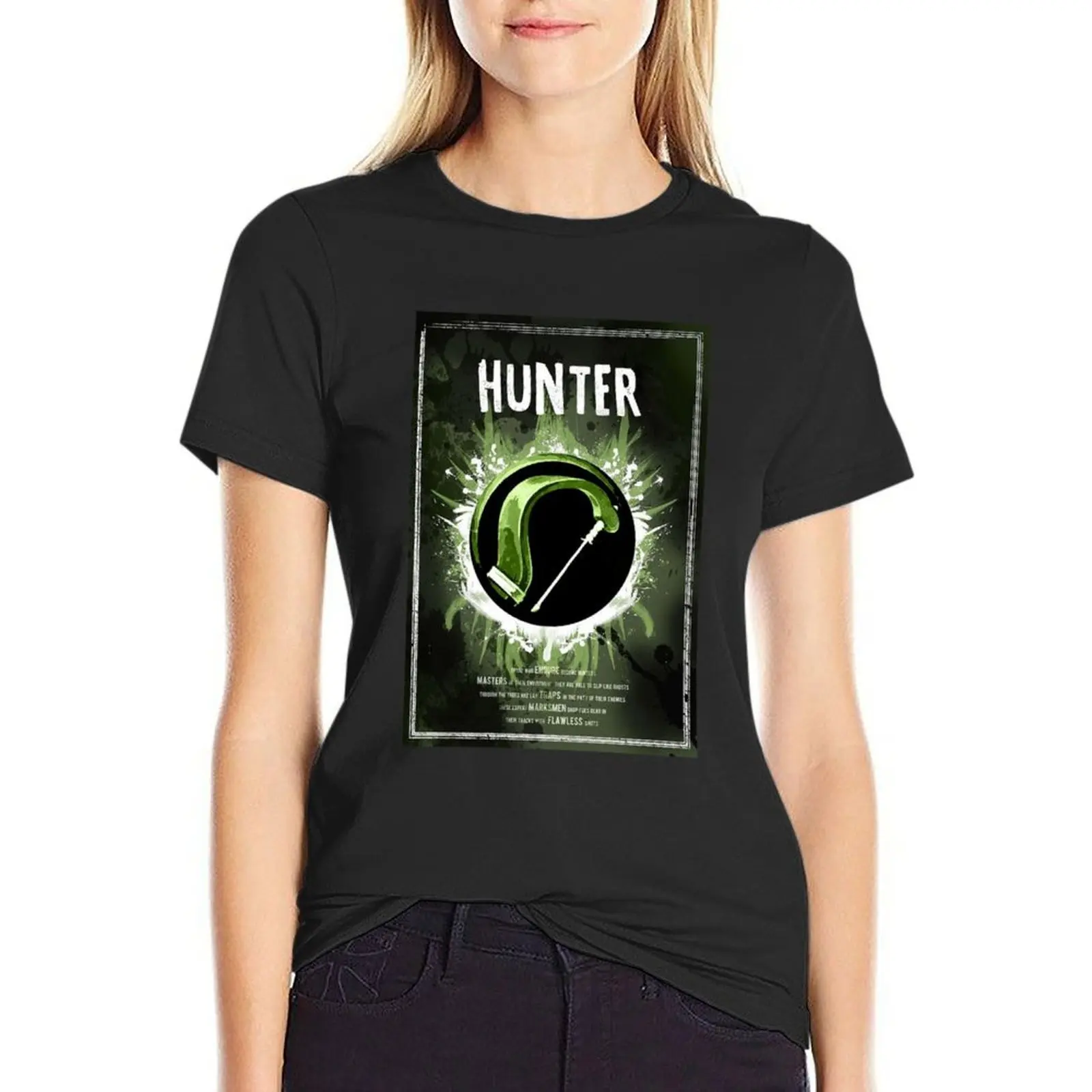 Hunter T-Shirt kawaii clothes Female clothing tees t-shirt dress for Women long