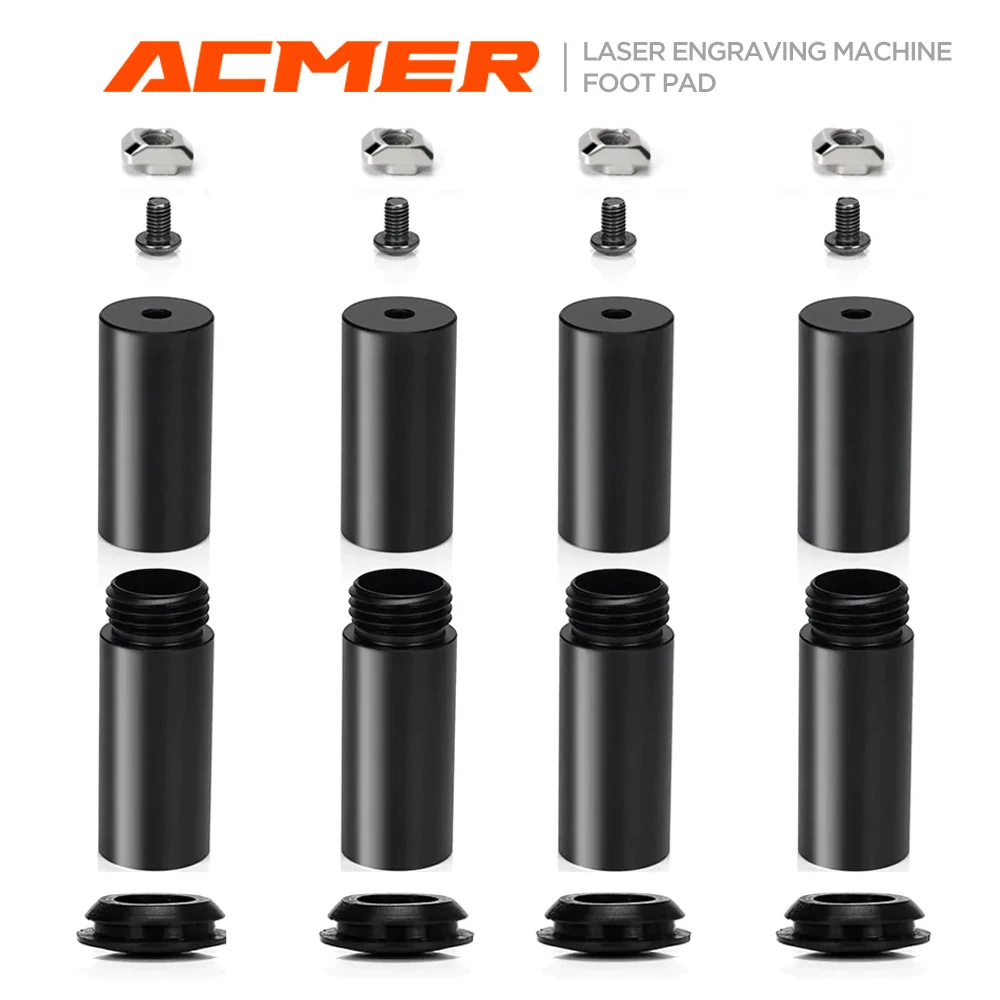 ACMER Laser Engraving Machine Leg Expansion Metal Heightening Column Heighten For 95% of Laser Engraving Rotation Support  P1 P2