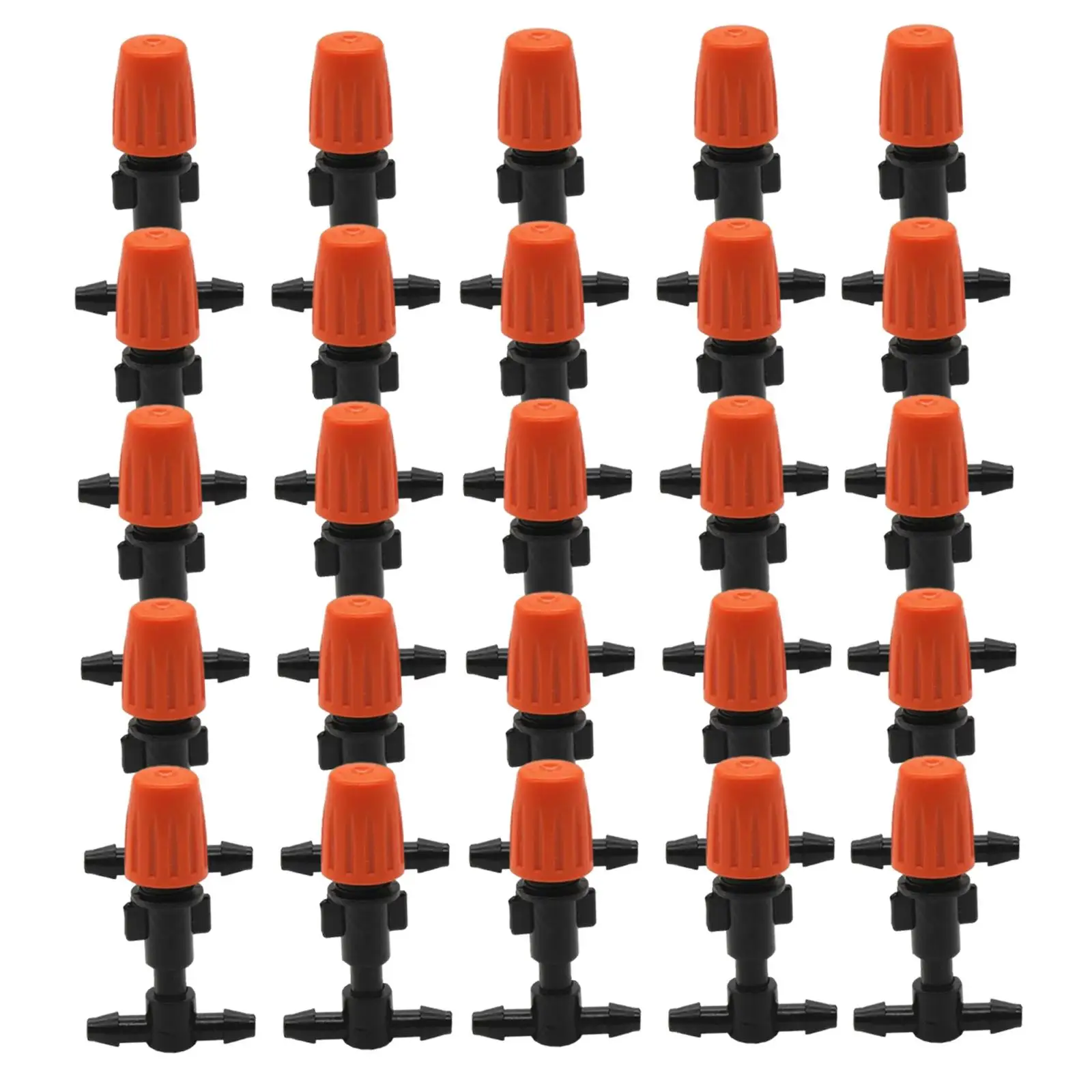 

25Pc Adjustable Atomizing Nozzles Flower Beds Drip Irrigation Spray Emitters