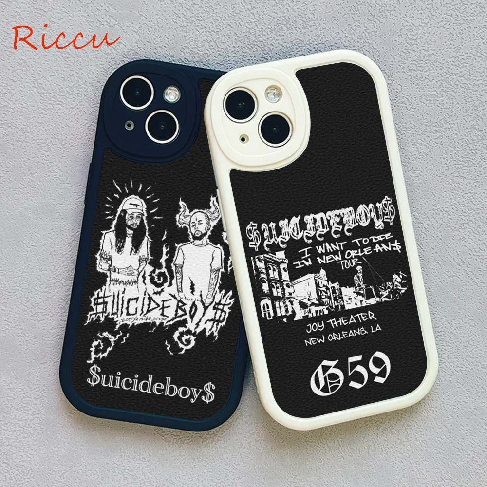 

Suicideboys G59 Phone Case for Iphone 16 promax 15pro 14pro 13pro 15plus 12mini iphone 12 11pro XS XR Lambskin Protective Covers