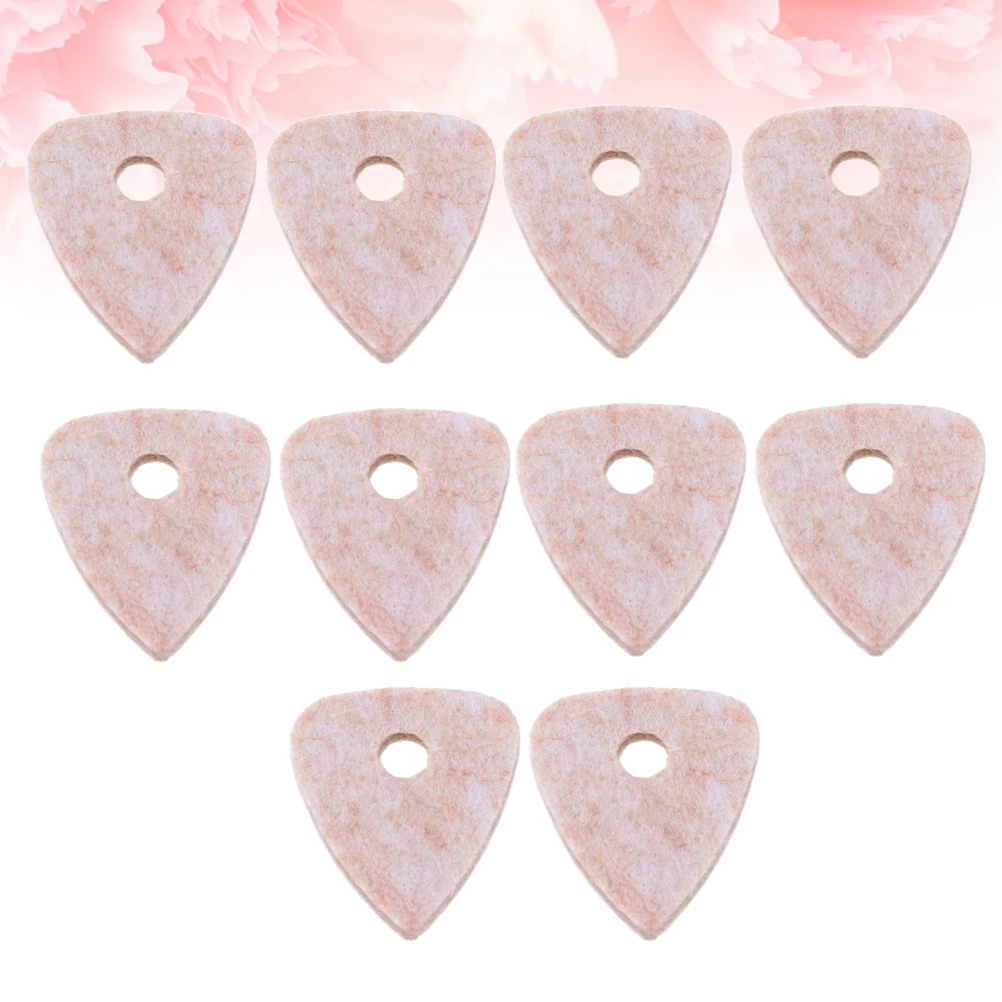 

10pcs 4Mm Wool Guitar Pick Ukulele Pick Guitar Picks Nylon Strings Ukulele Bass Durable Replacement Lightweight Grey