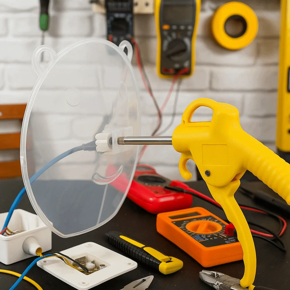 

Pneumatic Design Pneumatic Air Blower Dust Proof Water Resistant Dust Blowing Baffle Chip Protection Oil Resistant Dust Shield