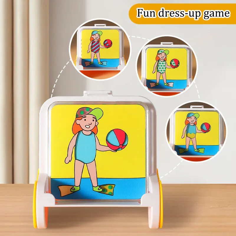 Children Logical Thinking Board Game Montessori Fun Dress-Up Color Matching Learning Sensory Thinking Training Educational Toys