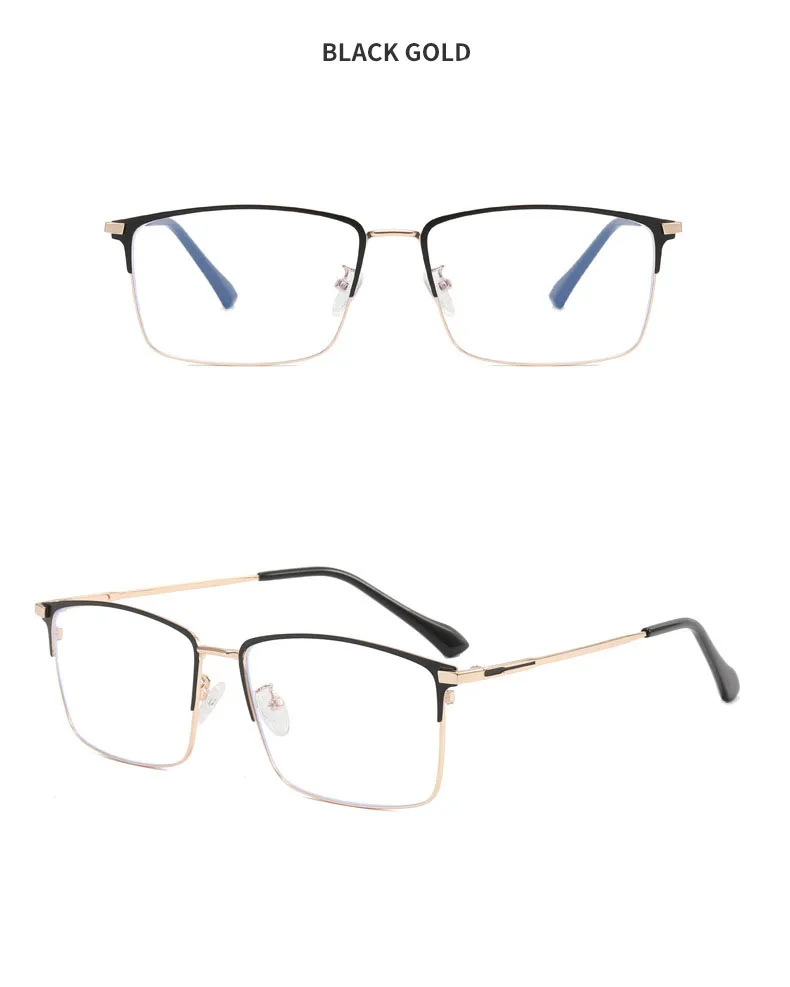 157mm Titan Legierung Anti Blau Licht Platz Lesebrille Männer Business Große Presbyopie Brille Klare Linse Rezept Brillen – Detail 17