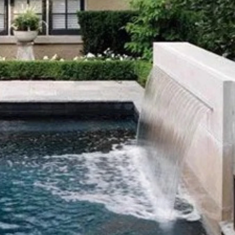 304 الفولاذ المقاوم للصدأ فناء بركة السمك شلال المخرج شلال المسايل جدار المناظر الطبيعية جدار المياه #2