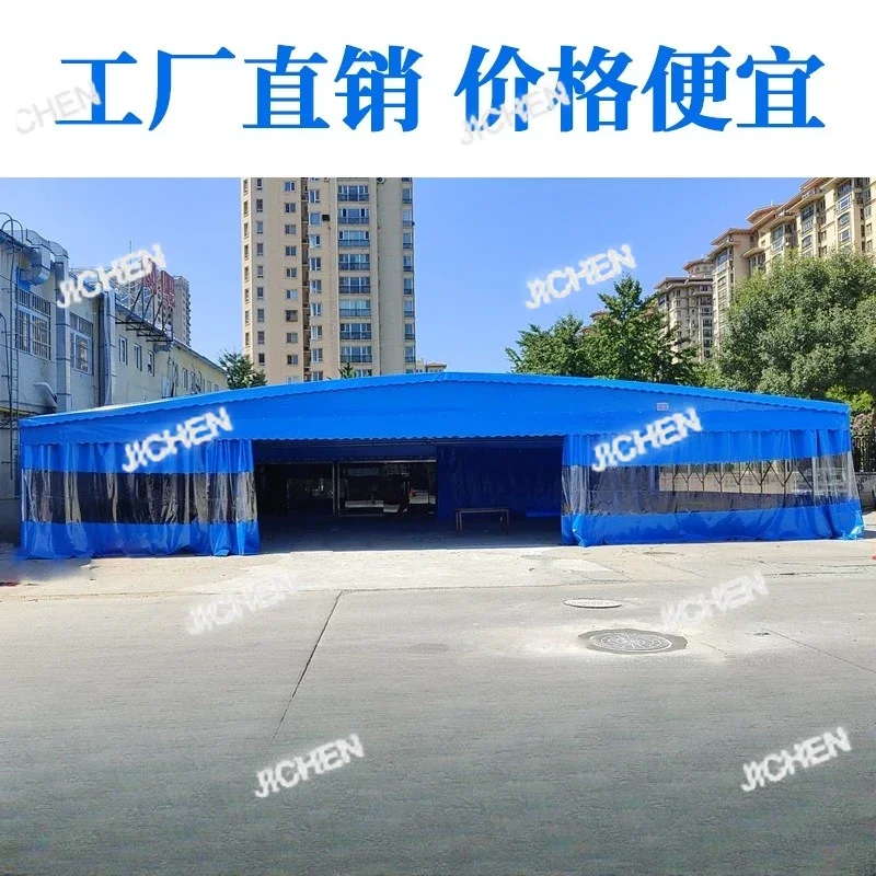 

Индивидуальная заводская большая складская палатка, мобильный раздвижной навес, телескопическая палатка, электрический навес, уличный усадка