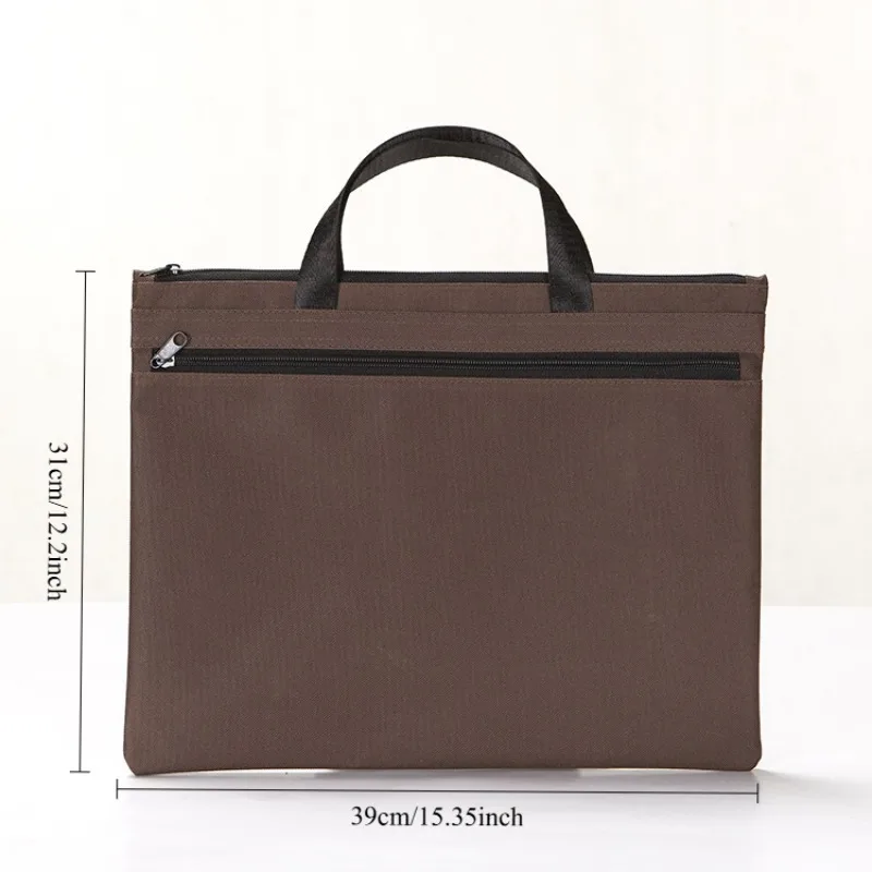 أكسفورد القماش حقيبة ملفات مزدوجة حمل حقيبة مجلد وثيقة Orginizer بورت المستندات A4 A4 مجلد ملفات Pochette الميزانية المغلف