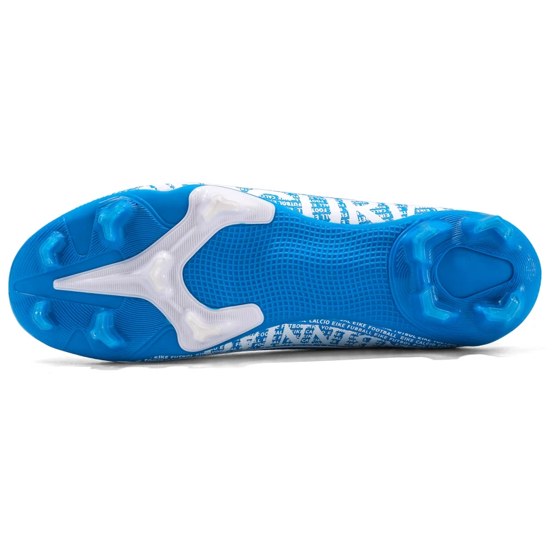 Adult Professional FG/TF Soccer Shoes Non-Slip Long Spike Football Boots Young Kids High Ankle Cleats Grass Soccer Sneakers