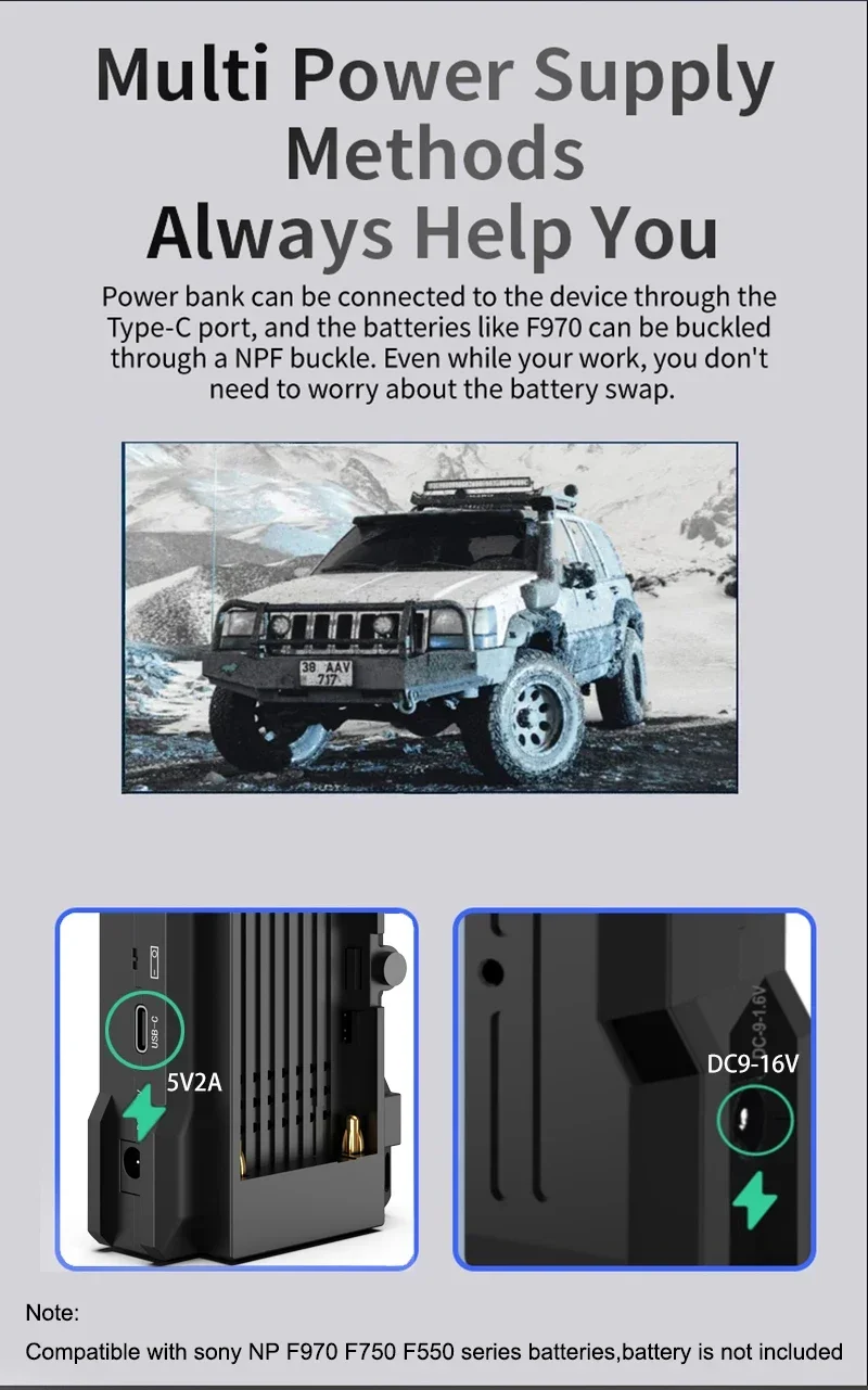 1080p Wireless HDMI Extender Video Transmitter Receiver with HDMI Loop, Dual Display Support Battery , Change Channel Frequency