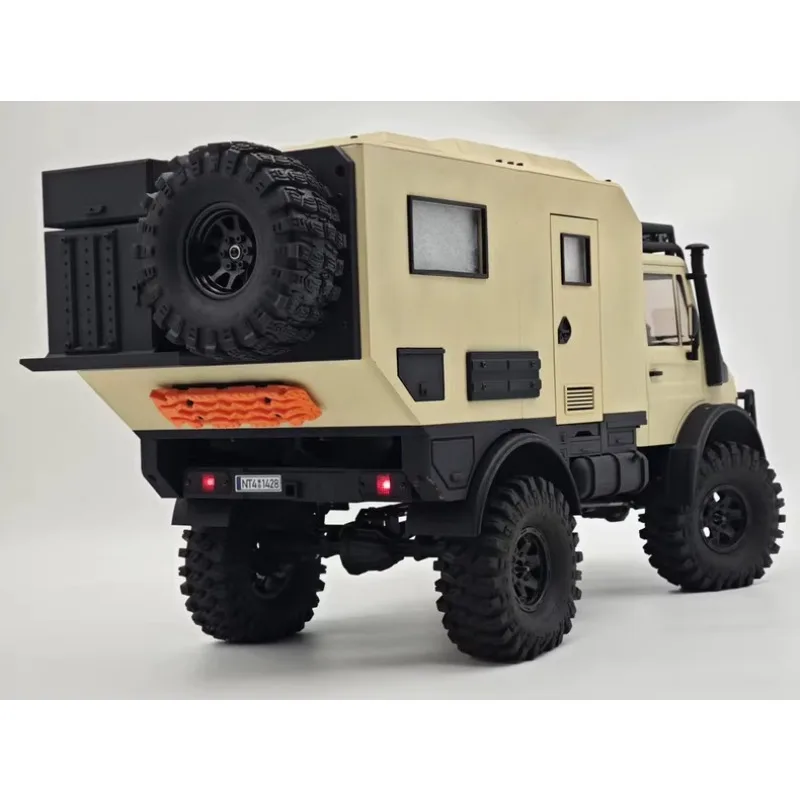 Camper Rimorchio Corpo Camion Letto RV Rimorchio per Crossrc 1:10 NT4 Unimock RC Crawler Modello di Auto Modifica e Parti di Aggiornamento