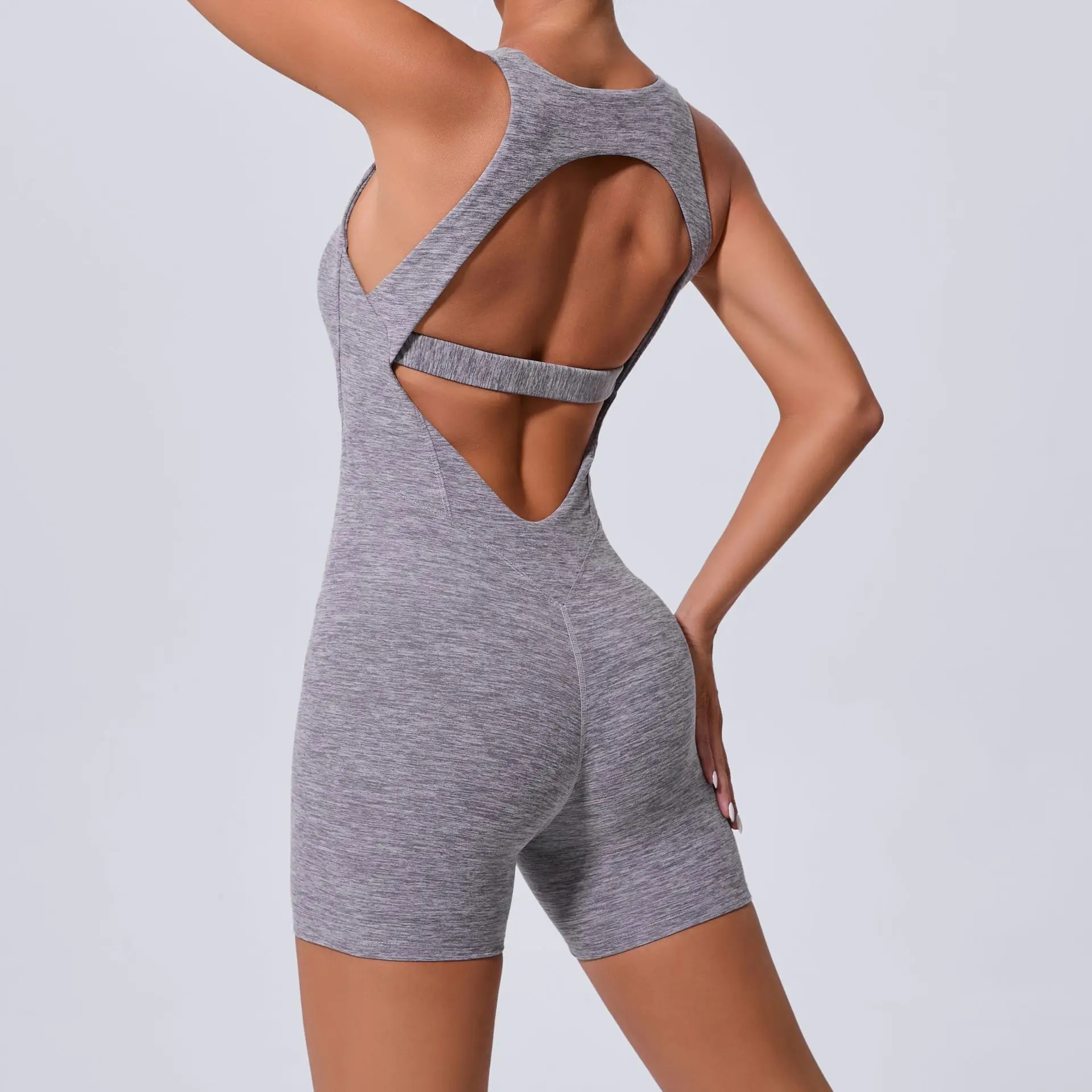 

New Backless Yoga Jumpsuit Tight-Fitting Hip-Lifting Fitness Jumpsuit For Women