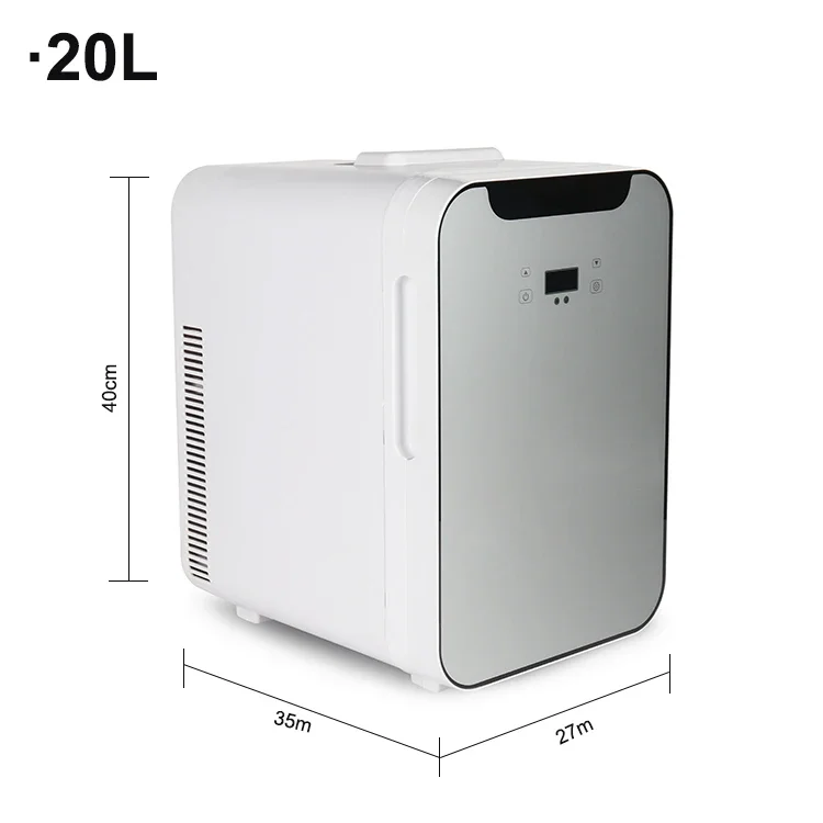 20L Capacity Mini Car Fridge Portable Mini Car Refrigerators with Digital Display AC&DC