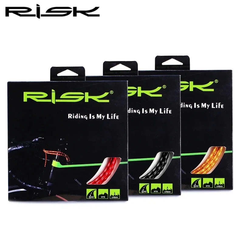 RISK MTB Road Bike Aluminum Alloy Bamboo Fishbone Cable Set Shift Cable/Brake Cable Connection Shell Kit Cable Set Outer/Cable