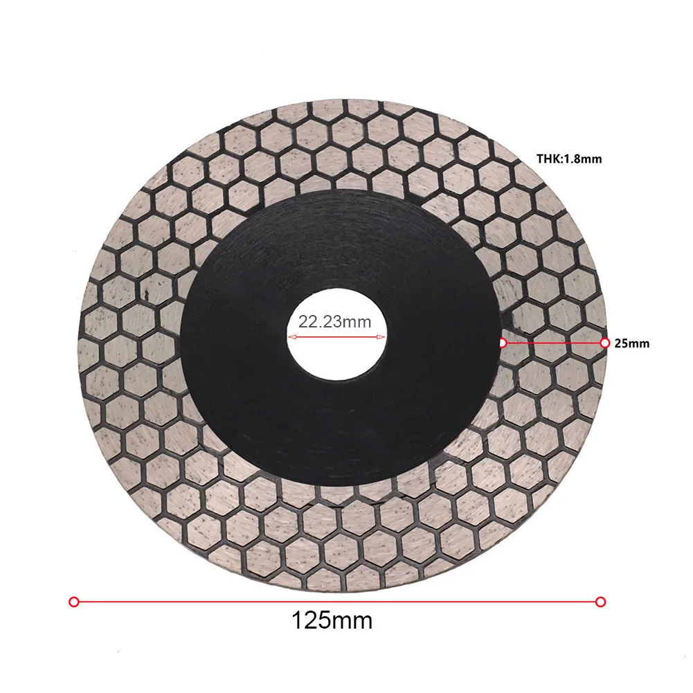 Imagem -04 - Diamond Tile Saw Blade Disco de Corte e Moagem Roda para Porcelana Cerâmica Porcelana Fabricação de Ferramentas Elétricas 105 mm 115 mm 125 mm