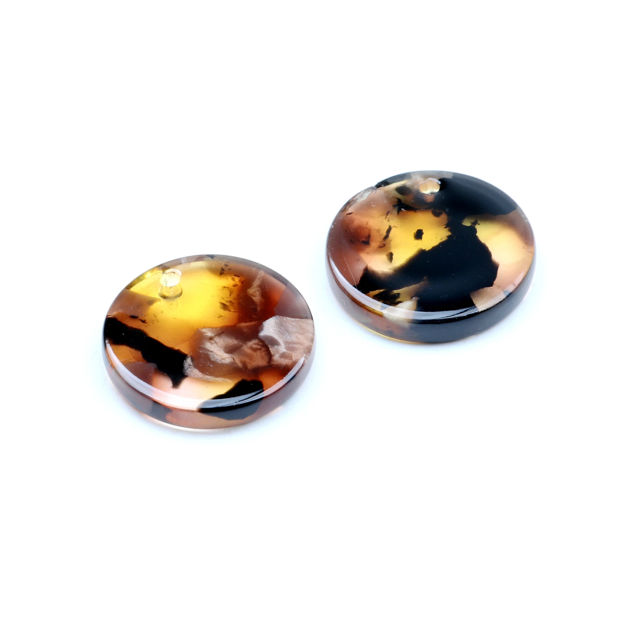Leopard Print Tortoise Shell Earring Charm for Jewelry Making