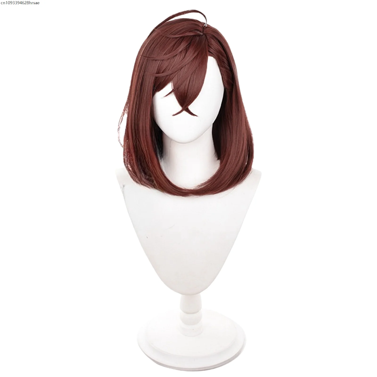باروكة كوسبلاي أنيمي براون شعر قصير لحفلة الهالوين للنساء والفتيات أزياء لعب الأدوار الدعائم 2025