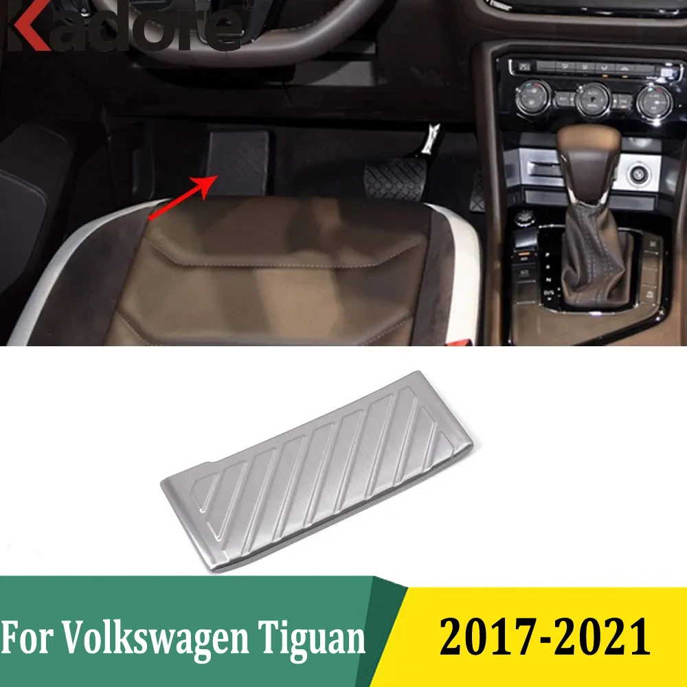 For Volkswagen VW Tiguan 2017 2018 2019 2020 2021 Rest Foot Pedal Protector Cover Sticker Interior Accessoires Stainless Steel