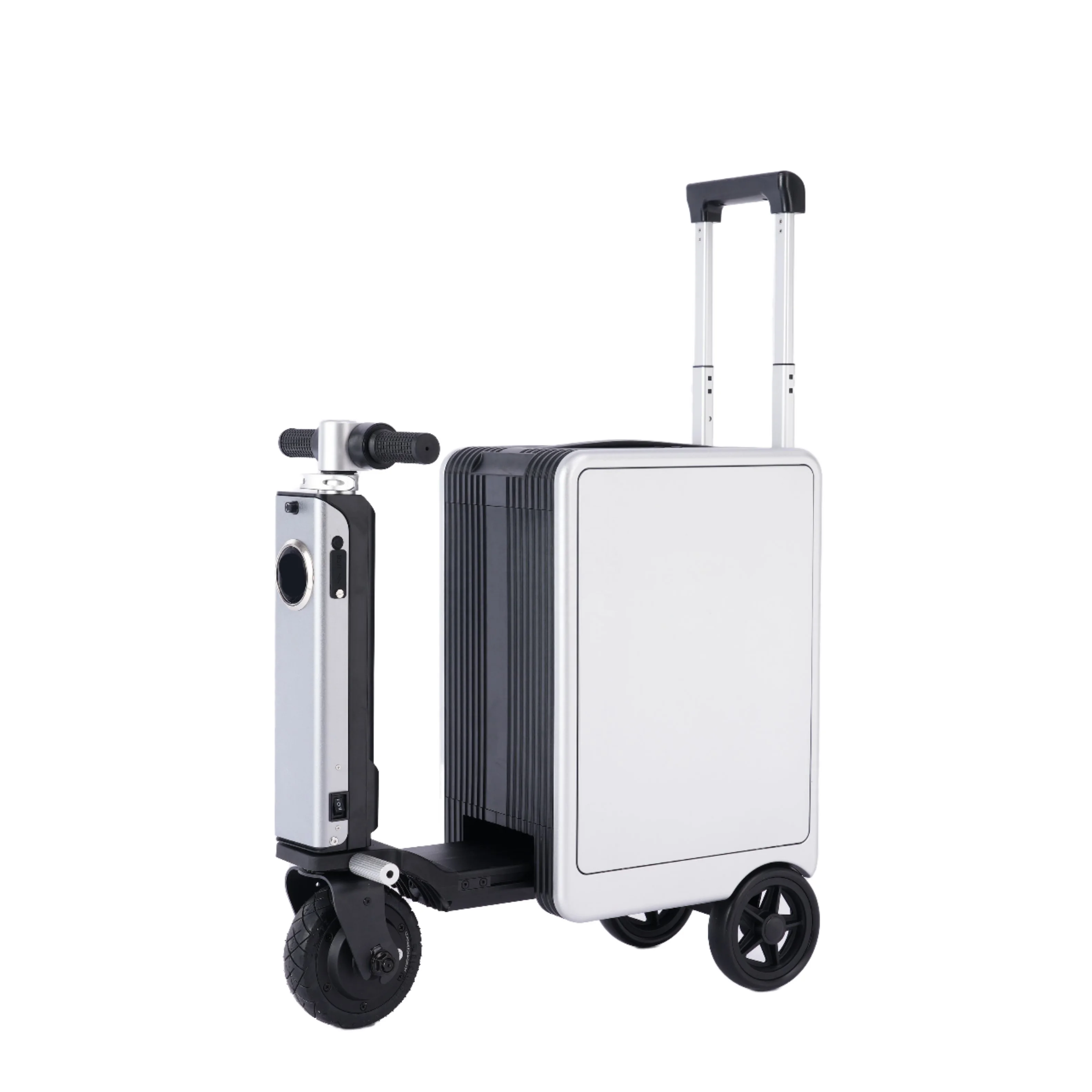 

20-inch Electric Luggage Smart Ride-On Carry-On Suitcase with 20-inch Spinner Wheels Lightweight Aluminum Luggage