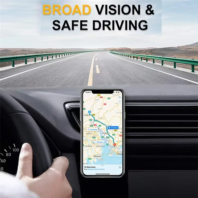 حامل هاتف مغناطيسي للسيارة مع مشبك فتحة تهوية للسيارة، حامل للهاتف المحمول، حامل جوّال بلاستيكي قابل للتعديل 360 درجة، هاتف ذكي عالمي