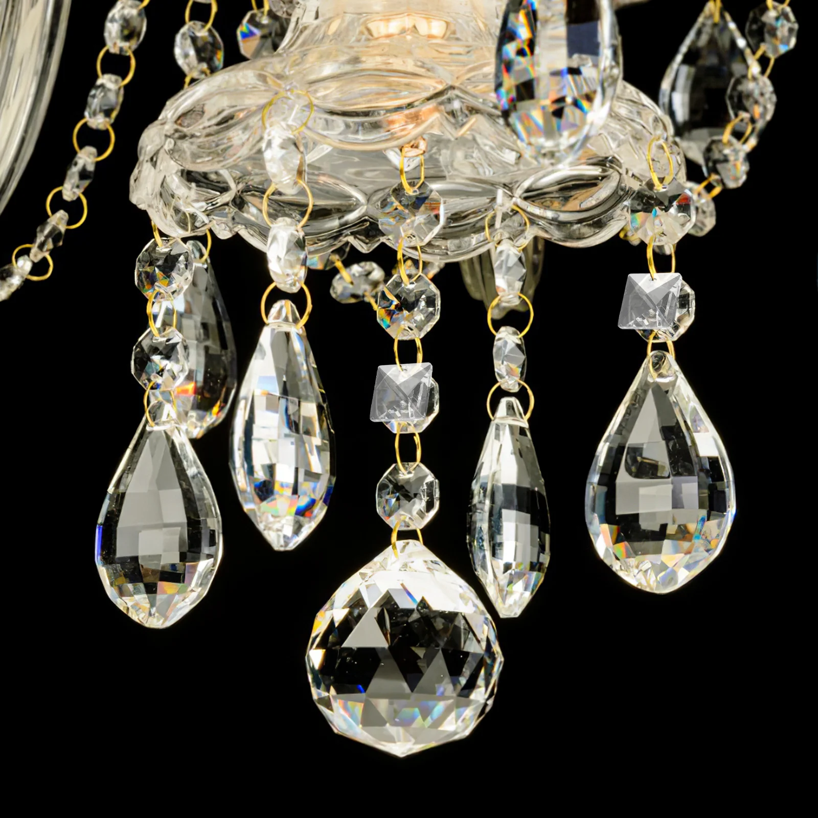 

10Pcs Crystal Pendant Hanging Ornaments Acrylic Chandelier Decoration Wedding DIY Clear Prisms Drops Hanging Crystals
