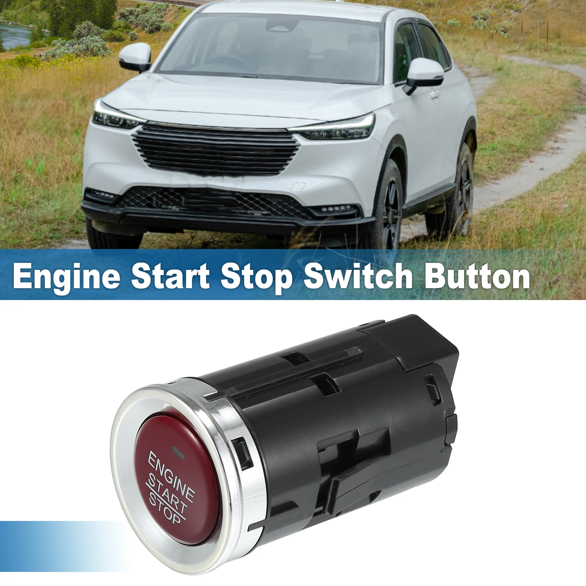 

UXCELL Push Button Starter Switch No.35881T4NH41 Engine Start Stop Switch Button for Honda HR-V 2016-2018