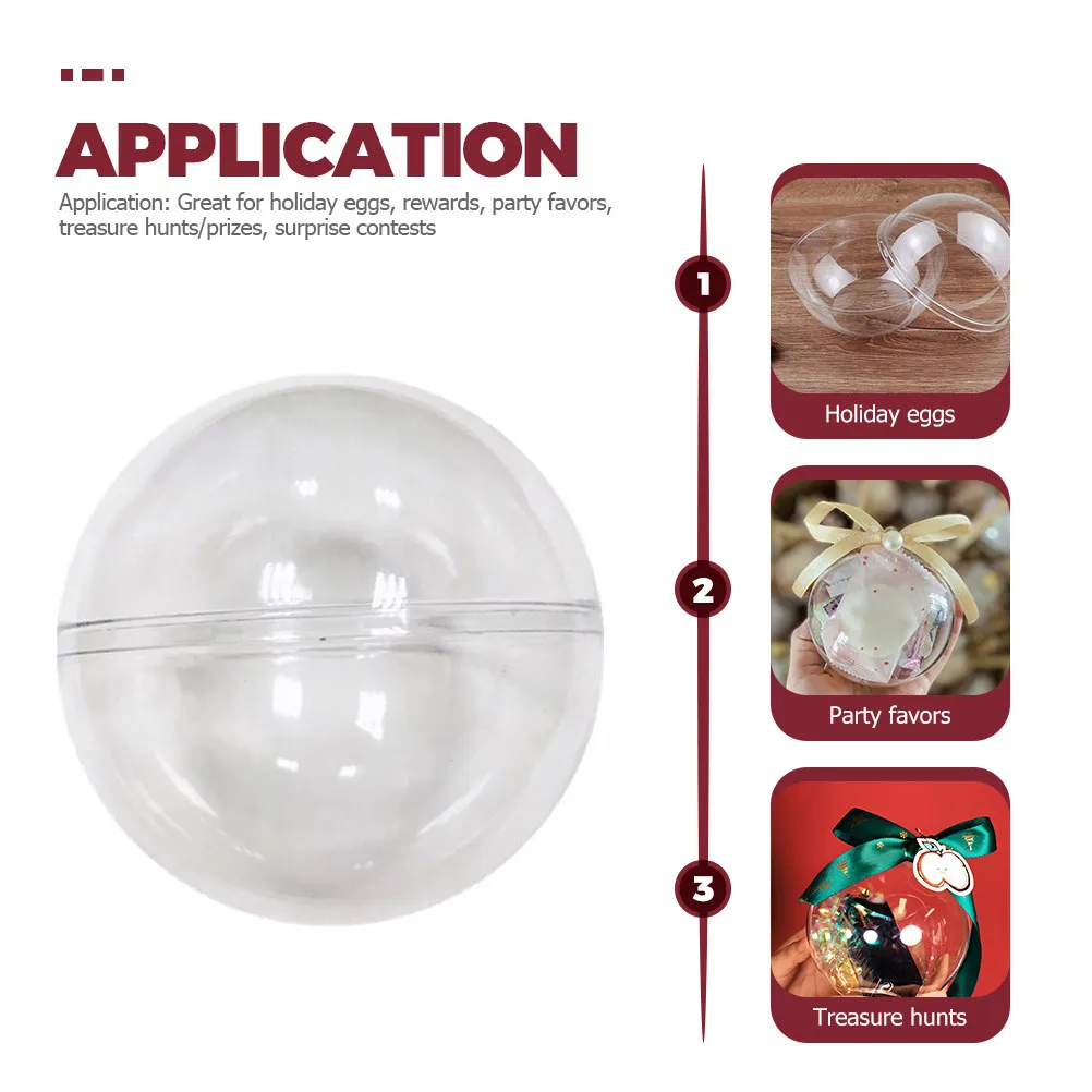 25Pcs Lipstick Packaging Boxes Vending Machine Capsules Clear Plastic Balls Shatter Resistant Makeup Storage Portable Clear