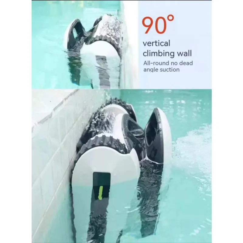 

High Quality Plastic Suction Automatic Swimming Pool Bottom Cleaning Robotic Intelligent Wireless Underwater Vacuum Filter Chris