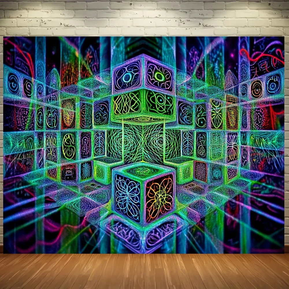 Bohemian Mandala Tapestry Wall Hanging Crystal Geometric Abstract Art Polyester Bohemian Boho Home Decor Decoration for Party Gi