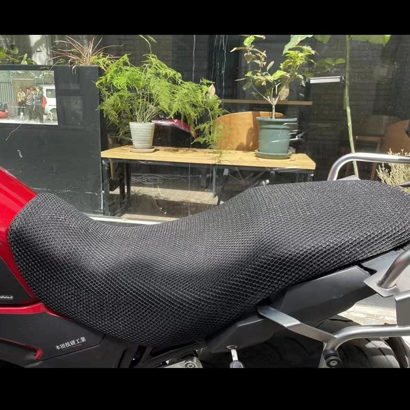 Motorfiets seat cover 3d mesh net kussen bescherm waterdicht sunproof net voor honda cb400x cb 400 x cb400 x alle jaren