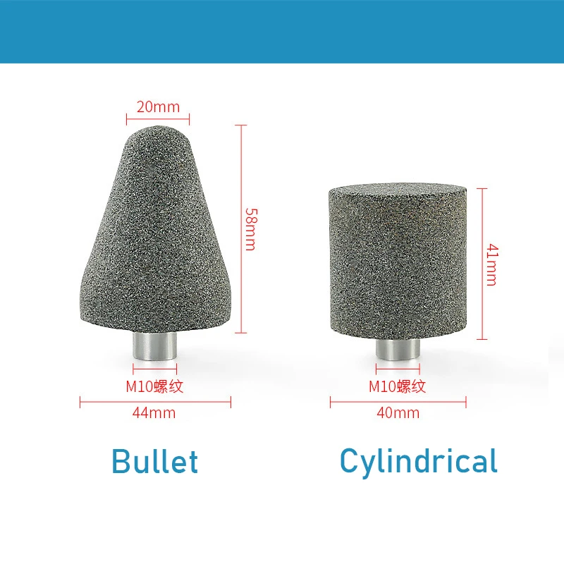 100 Type Angle Grinder Small Grinding Wheel Granite Cobble Stone Carving Processing Polishing Bullet-shaped Column Grinding Head