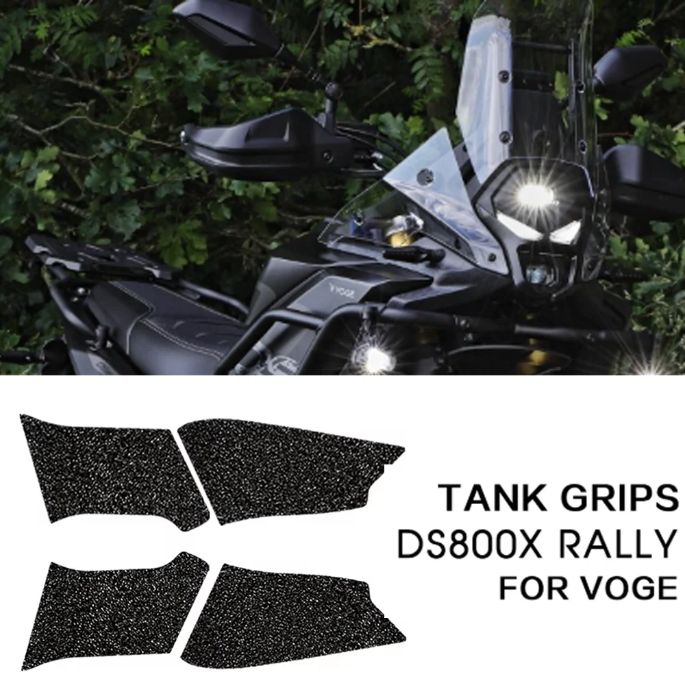 For LONCIN VOGE 800X DS 800 X RALLY 800DSX for VOGE DS800X Rally Adventure Tank Traction Grips DSX800 Fuel Tank Protector Decals