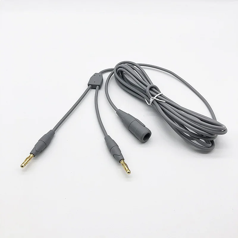 Compatible GEs High Frequency Bipolar Negative Plate Cable Neutral Electrode Circuit Plate Double Parallel Banana Plug