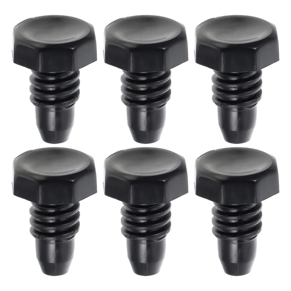 

6pcs Billiard Tail Covers Plastic Replaceable End Protectors Wear-Resistant Cue Bottom Protection Hats Dustproof For Pool Cues