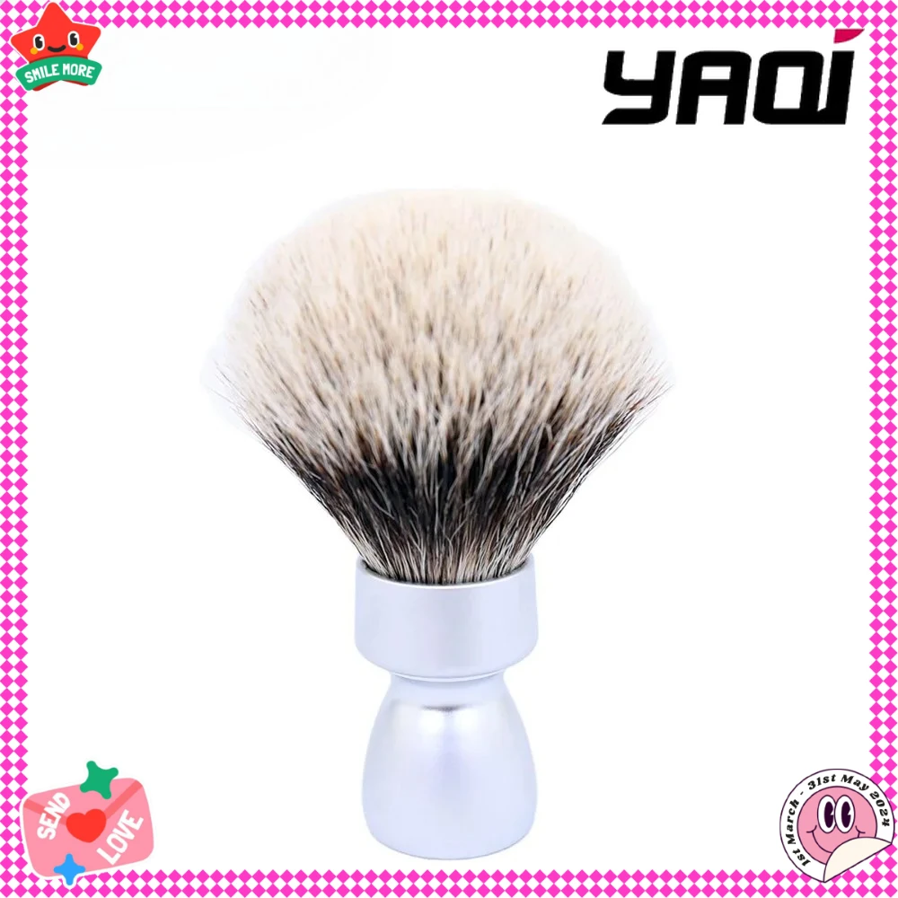 men-2026-shaving-brush-yaqi-matte-chrome-color-metal-handle-best-badger-hair-wet-shaving-brush-for-men