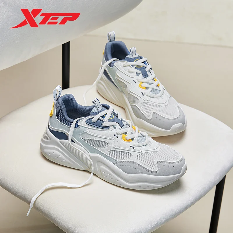 Xtep Casual Shoes For Men 2024 Summer Fashion Men\'s Sports Shoes Mixed Color Stability Comfortable Outdoor Shoes 876219320024