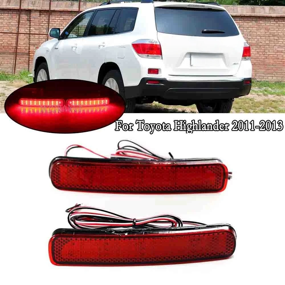

2 шт., автомобильный отражатель заднего бампера для Toyota Highlander 2011 2012 2013 6 Вт